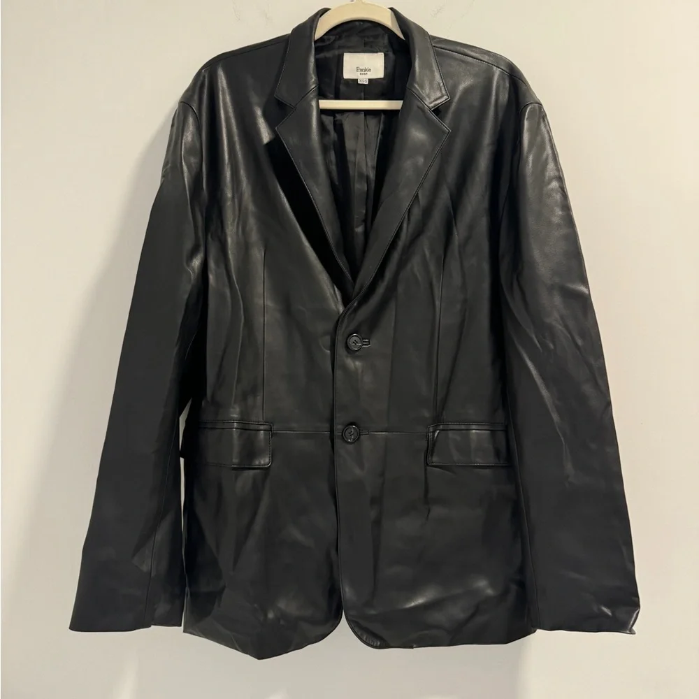 The Frankie Shop Leather Blazer - Picture 2 of 9